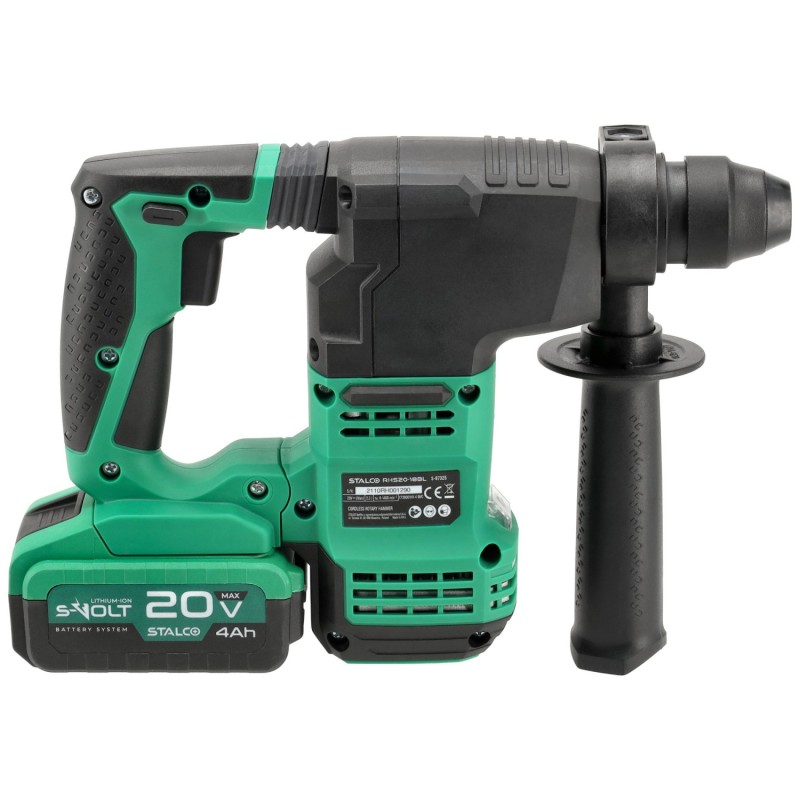 Zestaw: Młotowiertarka Akumulatorowa RHS20-18BL 20V S-Volt STALCO