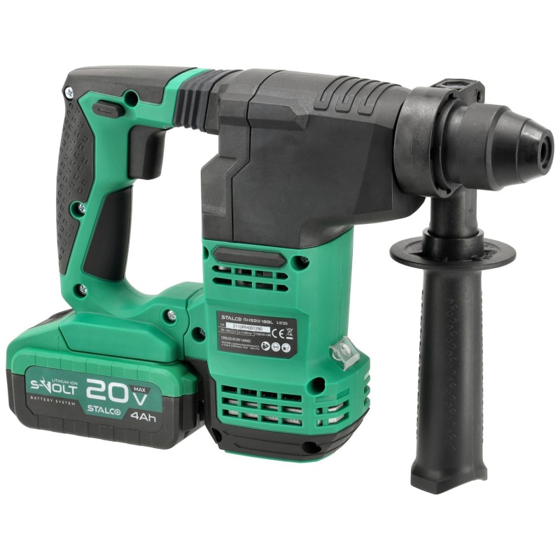 Zestaw: Młotowiertarka Akumulatorowa RHS20-18BL 20V S-Volt STALCO