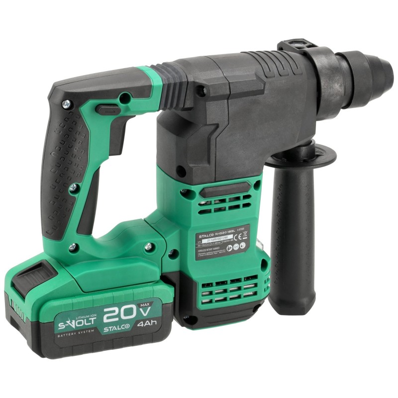Zestaw: Młotowiertarka Akumulatorowa RHS20-18BL 20V S-Volt STALCO