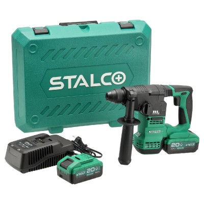 Zestaw: Młotowiertarka Akumulatorowa RHS20-18BL 20V S-Volt STALCO