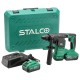 Zestaw: Młotowiertarka Akumulatorowa RHS20-18BL 20V S-Volt STALCO