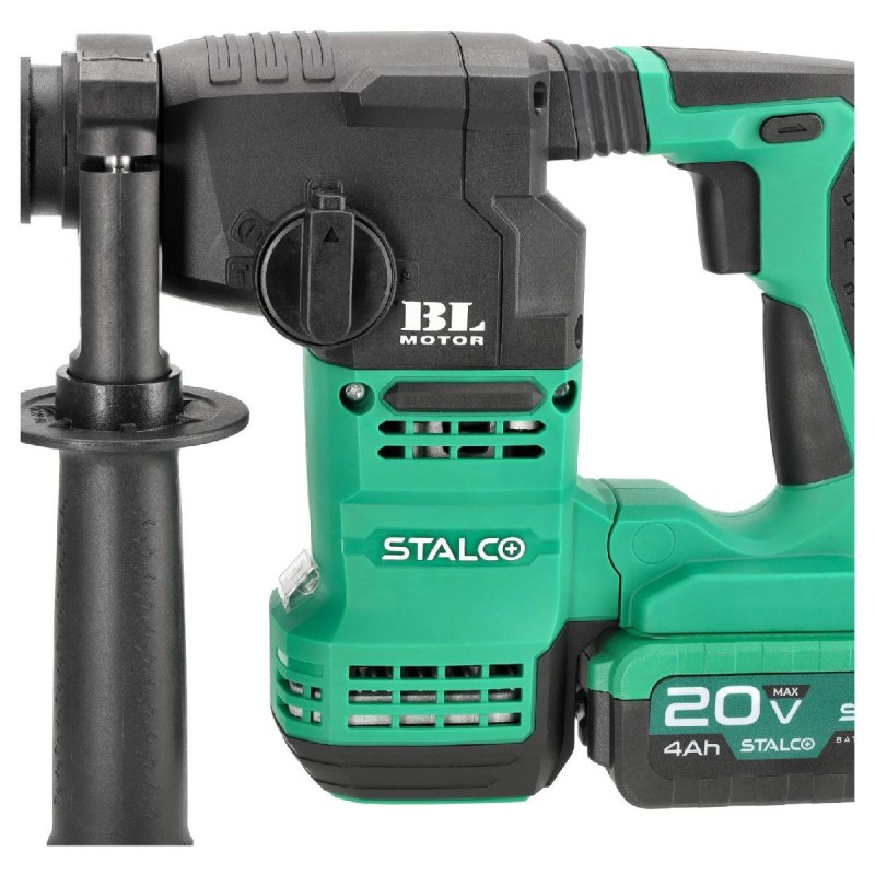 Zestaw: Młotowiertarka Akumulatorowa RHS20-18BL 20V S-Volt STALCO