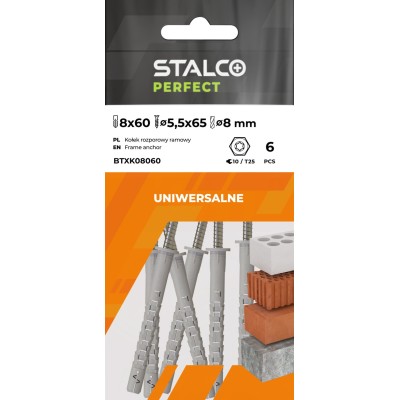 Kołek rozporowy ramowy TXK STALCO PERFECT klucz/Torx