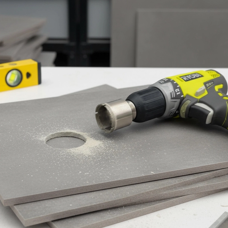 Wiertło diamentowe otwornica do gresu płytek na mokro 45 mm Titanium CERAMIX