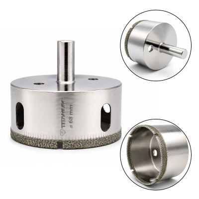 Wiertło diamentowe otwornica do gresu płytek na mokro 68mm Titanium CERAMIX