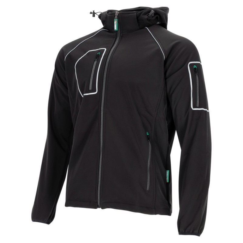 Kurtka softshell męska PHOENIX czarny S  S090744011