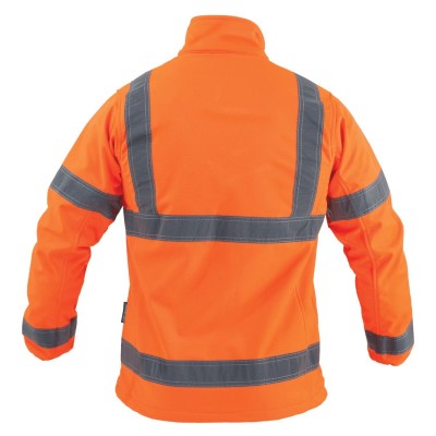 Kurtka softshell ostrzegawcza męska NEON pomarańczowy 2XL  S090744049