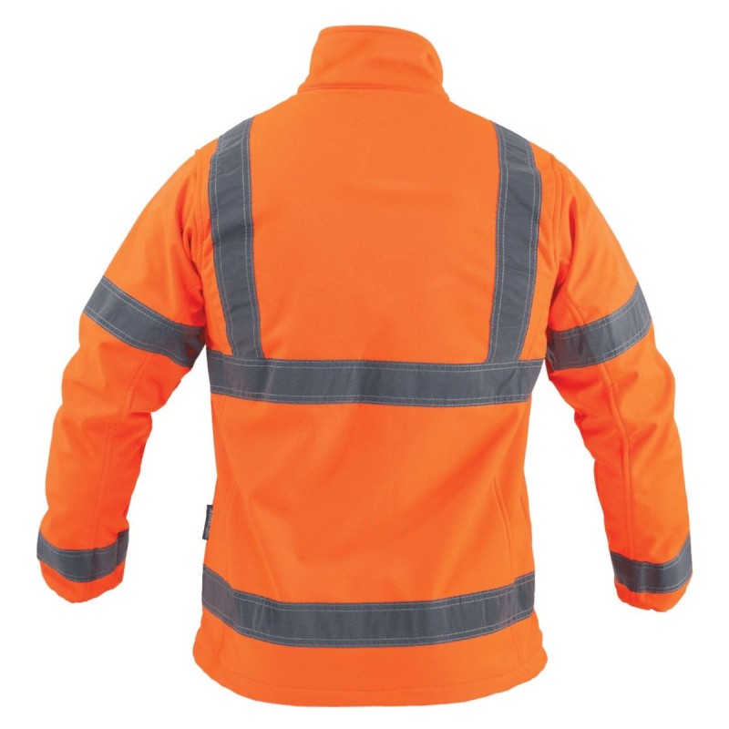 Kurtka softshell ostrzegawcza męska NEON pomarańczowy 2XL  S090744049
