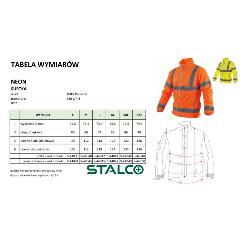 Kurtka softshell ostrzegawcza męska NEON pomarańczowy 2XL  S090744049