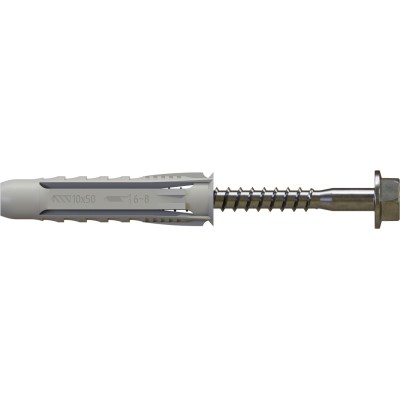Kołek rozporowy uniwersalny z wkrętem łeb sześciok. RXK-10/6.0X80 nylon STALCO PERFECT RXK1060080