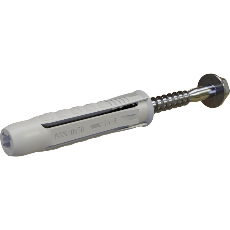 Kołek rozporowy uniwersalny z wkrętem łęb sześciok. RXK-12/8.0X80 nylon STALCO PERFECT RXK1280080