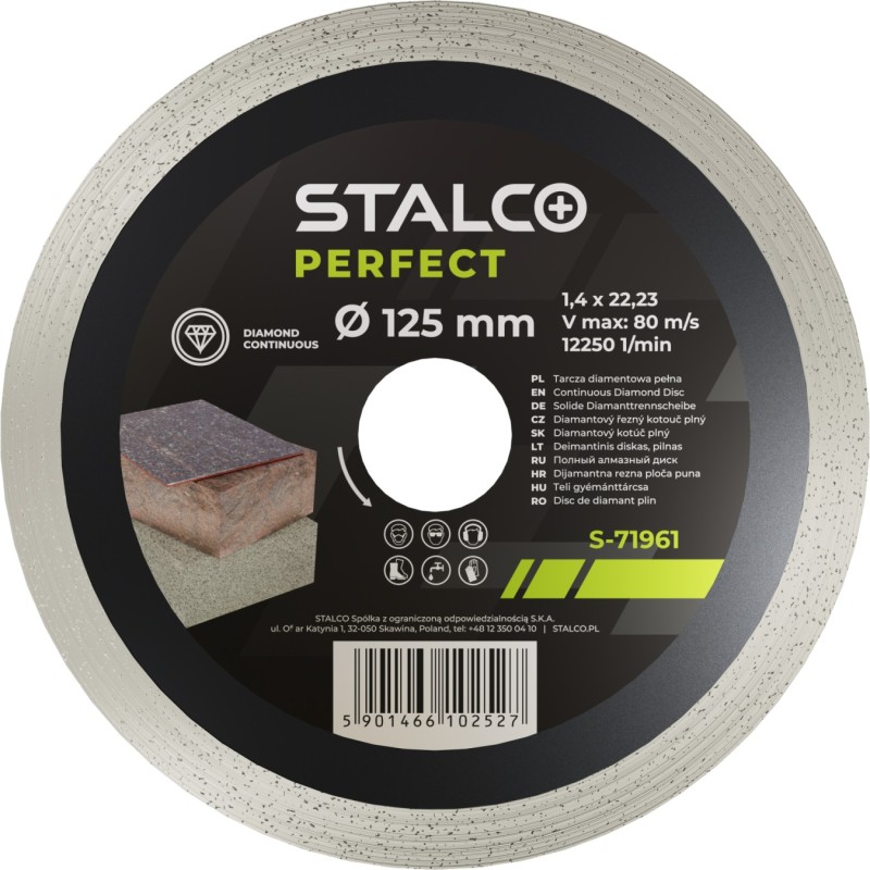 Tarcza diamentowa 125mm ciągła STALCO PERFECT S-71961