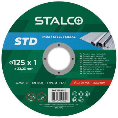 Tarcza do cięcia metalu 125mm STALCO