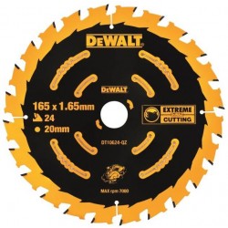 Tarcza do drewna 165x20mm 24 zęby DeWalt DT10624