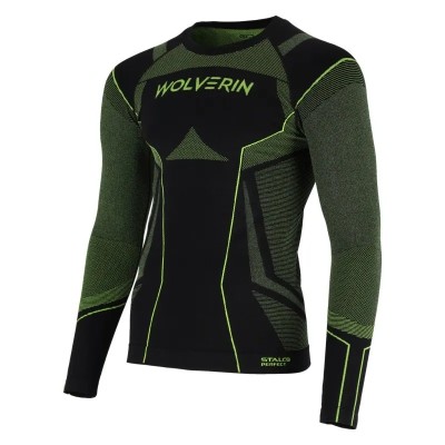 Bielizna termoaktywna koszulka męska WOLVERIN czarny 2XL/3XL  PERFECT S091379104
