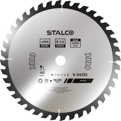 Piła tarczowa do drewna 160mmx2,4x20mm z36 STALCO S-34216