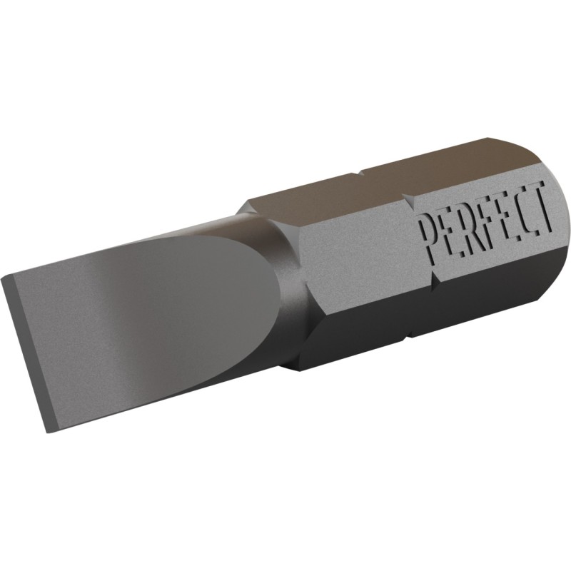 Końcówka bit 1/4” - płaska sl 0,6x4,5x25mm do wkręt. (10szt) STALCO PERFECT S-66121