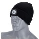 Czapka zimowa z latarką RAY czarny 54-62 ONE SIZE  S091442050
