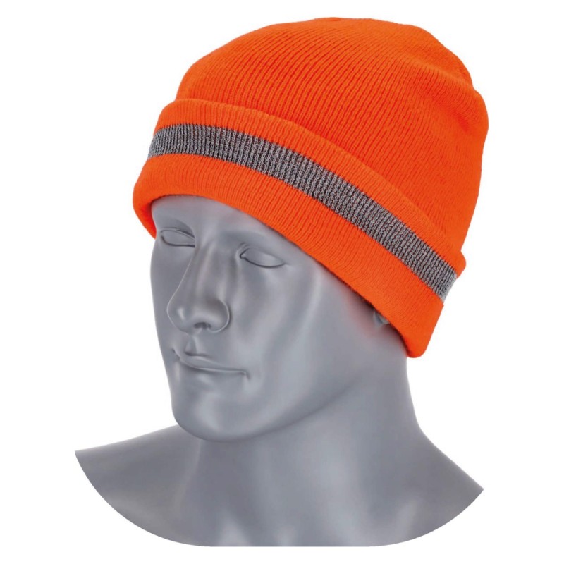 Czapka odblaskowa FLUO pomarańczowy 54-62 ONE SIZE  S091442054