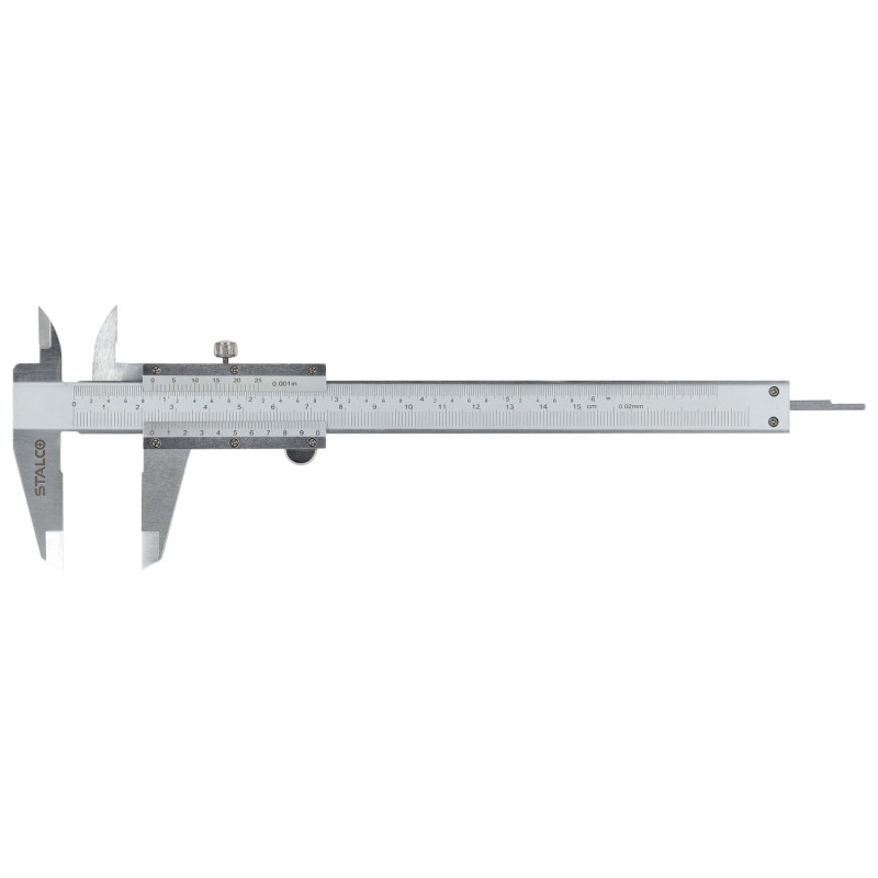 Suwmiarka noniuszowa, zakres od 0-150mm, dokładność 0,02mm STALCO S010501015