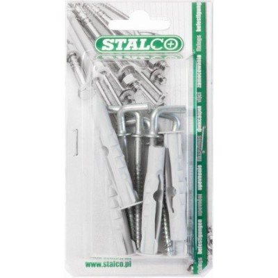 Kołek rozporowy uniwersalny hak prosty BKUHP-8x65 nylon blister (4) 1/12/72 STALCO BKUHP08065