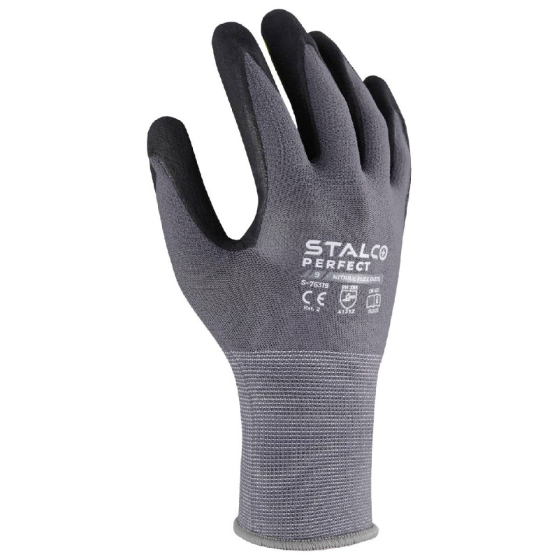 Rękawice nylonowe NITRILE FLEX DOTS 6”  PERFECT S093276346