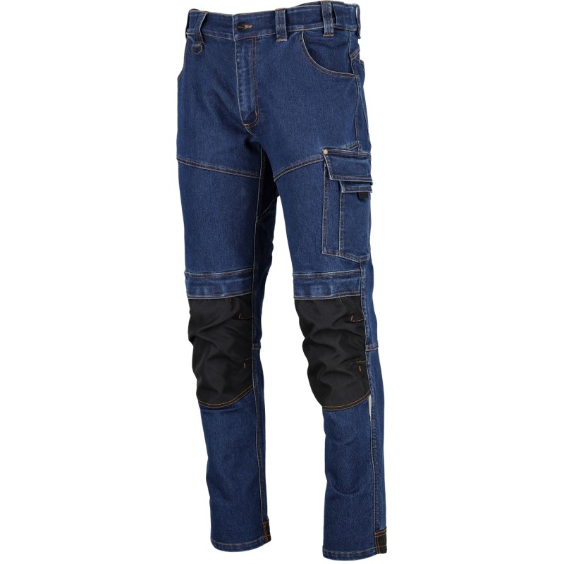 Spodnie robocze jeansowe DANNY granatowy L  S090101015