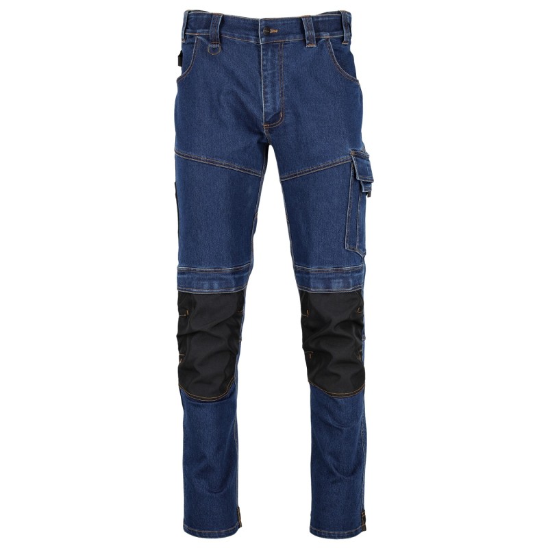 Spodnie robocze jeansowe DANNY granatowy L  S090101015