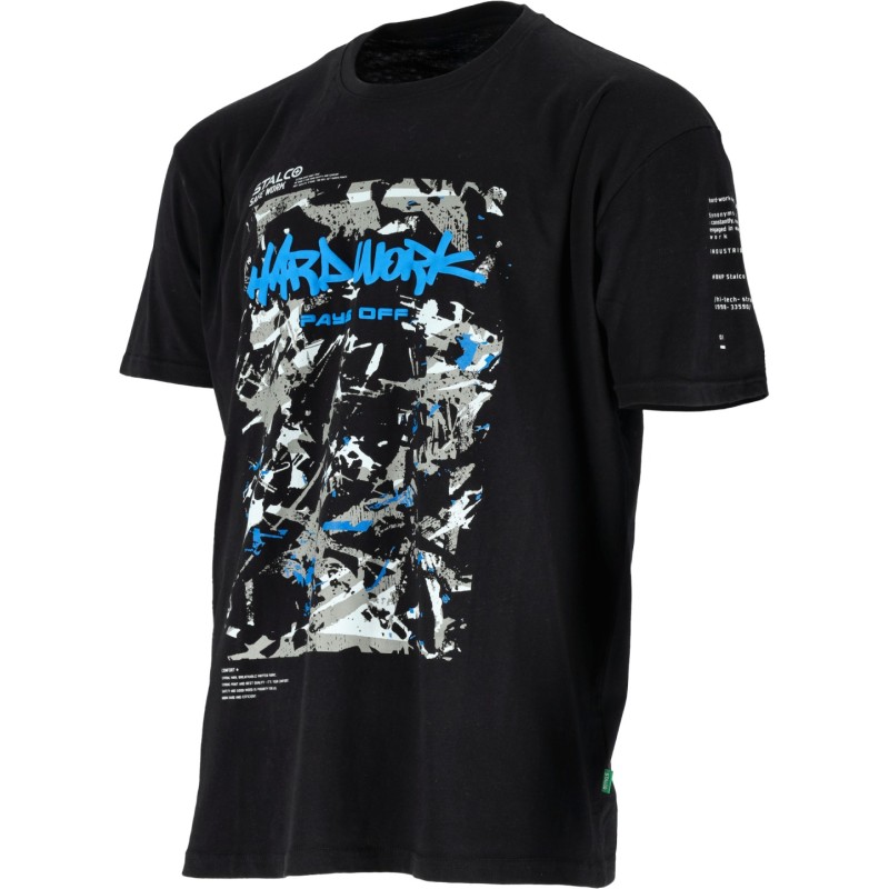 T-shirt męski BONO PAINTER czarny L S090696027