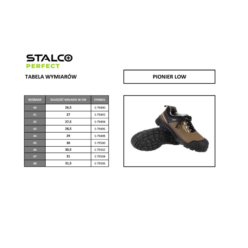 Półbut skórzany PIONIER LOW S3S roz.43  PERFECT S092179496