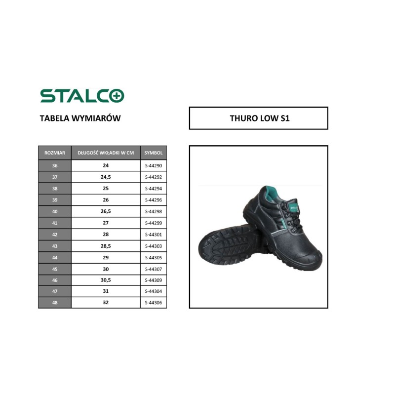 Półbut skórzany THURO LOW S1 roz.46  S-44309