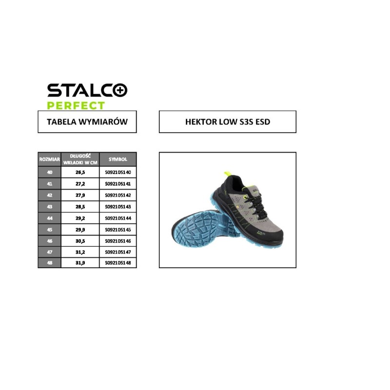 Półbut HEKTOR LOW S3S ESD roz.41  PERFECT S092105141