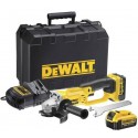 DEWALT AKUMULATOROWA SZLIFIERKA KĄTOWA 125mm 18V 2 x 4,0Ah XR LI-ION