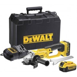 DEWALT AKUMULATOROWA SZLIFIERKA KĄTOWA 125mm 18V 2 x 4,0Ah XR LI-ION
