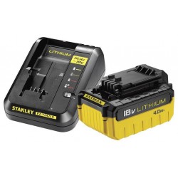 2 Akumulatory 4Ah + Ładowarka Stanley 18V