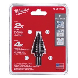 Wiertło stopniowe stożkowe MILWAUKEE PG 7 - PG 21 Ø10mm 9 stopni