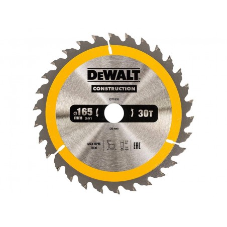 Tarcza do drewna do pilarek ręcznych DeWalt 165x20x30T DT1935-QZ