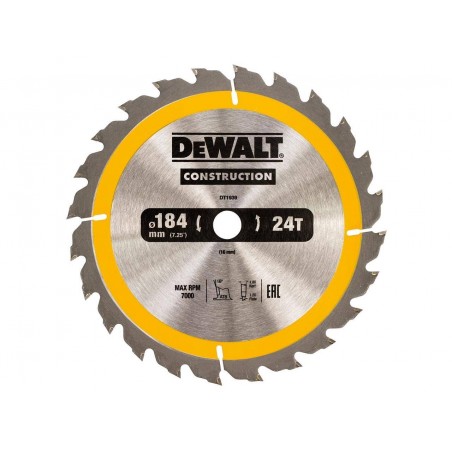Tarcza do drewna do pilarek ręcznych DeWalt 184x16x24T DT1939-QZ