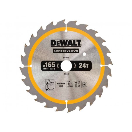Tarcza do drewna do pilarek ręcznych DeWalt 165x20x24T DT1949-QZ