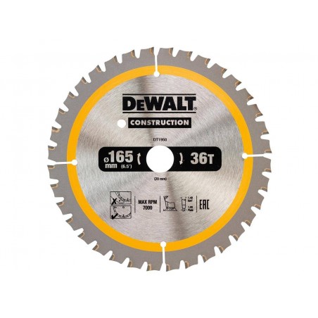 Tarcza do drewna do pilarek ręcznych DeWalt 165x20x40T DT1950-QZ