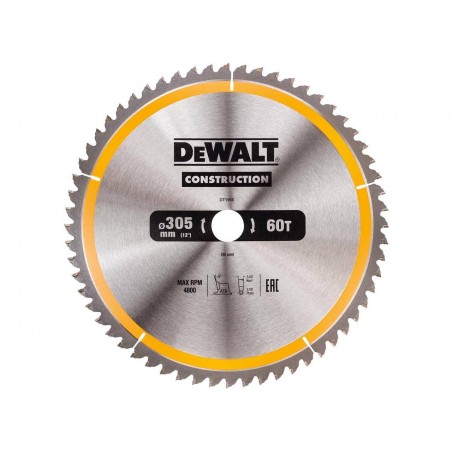 Tarcza do drewna do pilarek ręcznych DeWalt 305x30x60T DT1960-QZ