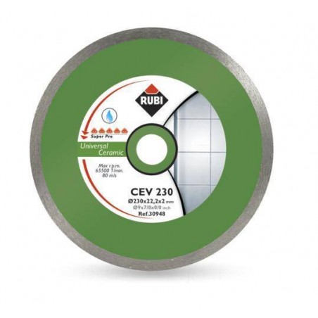 RUBI TARCZA DIAMENTOWA CEV 230 x 25,4 SUPERPRO UNIWERSALNA