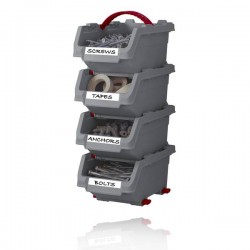 Pojemnik magazynowy Keter Click Bin - zestaw 4x0.45