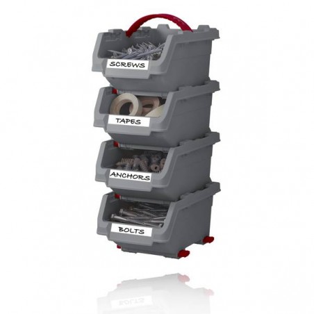Pojemnik magazynowy Keter Click Bin - zestaw 4x0.45