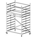 Rusztowanie aluminiowe KRAUSE ProTec XXL - 4,30m 911124