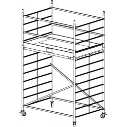 Rusztowanie aluminiowe KRAUSE ProTec XXL - 4,30m 911124
