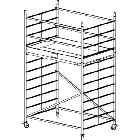 Rusztowanie aluminiowe KRAUSE ProTec XXL - 4,30m 911124