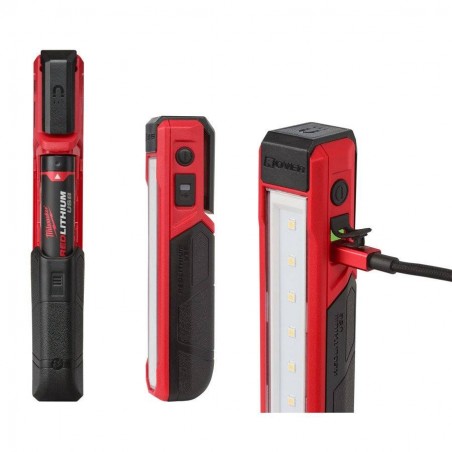 KIESZONKOWA AKUMULATOROWA LATARKA LED USB 445 Lumen - MILWAUKEE L4 FL-201
