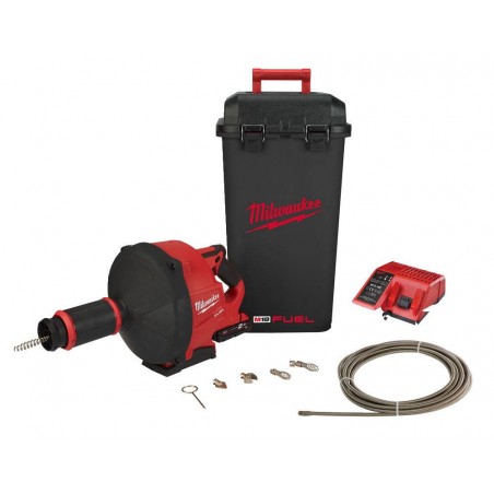 PRZEPYCHACZ DO RUR ZE SPRĘŻYNĄ 10 MM 18V 2.0AH - MILWAUKEE M18 FDCPF10-201C FUEL ™