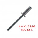 ZESTAW NITÓW ZRYWALNYCH ALUMINIUM/STAL 500szt SCELL-IT  ASD4816